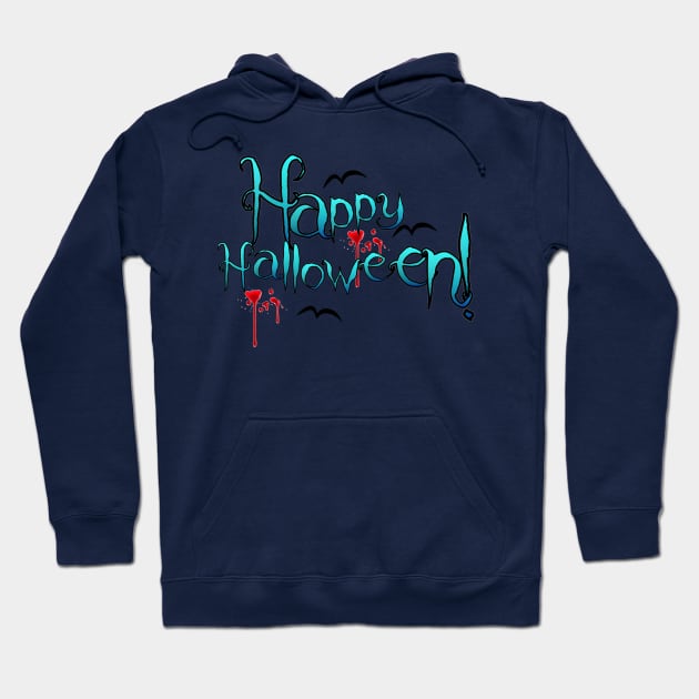 Happy Halloween Hoodie by Drawn by Nathally 